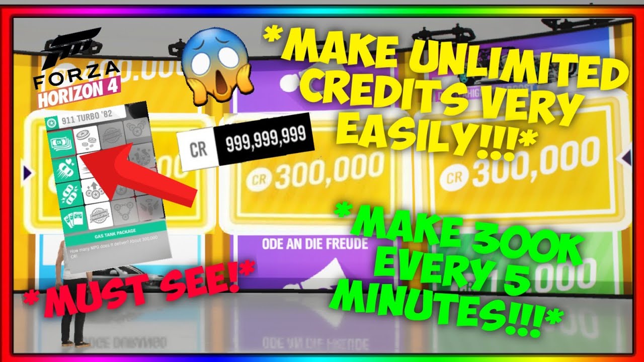 Forza Horizon 4 *ONLY MONEY METHOD!* *UNLIMITED CREDITS VERY EASILY