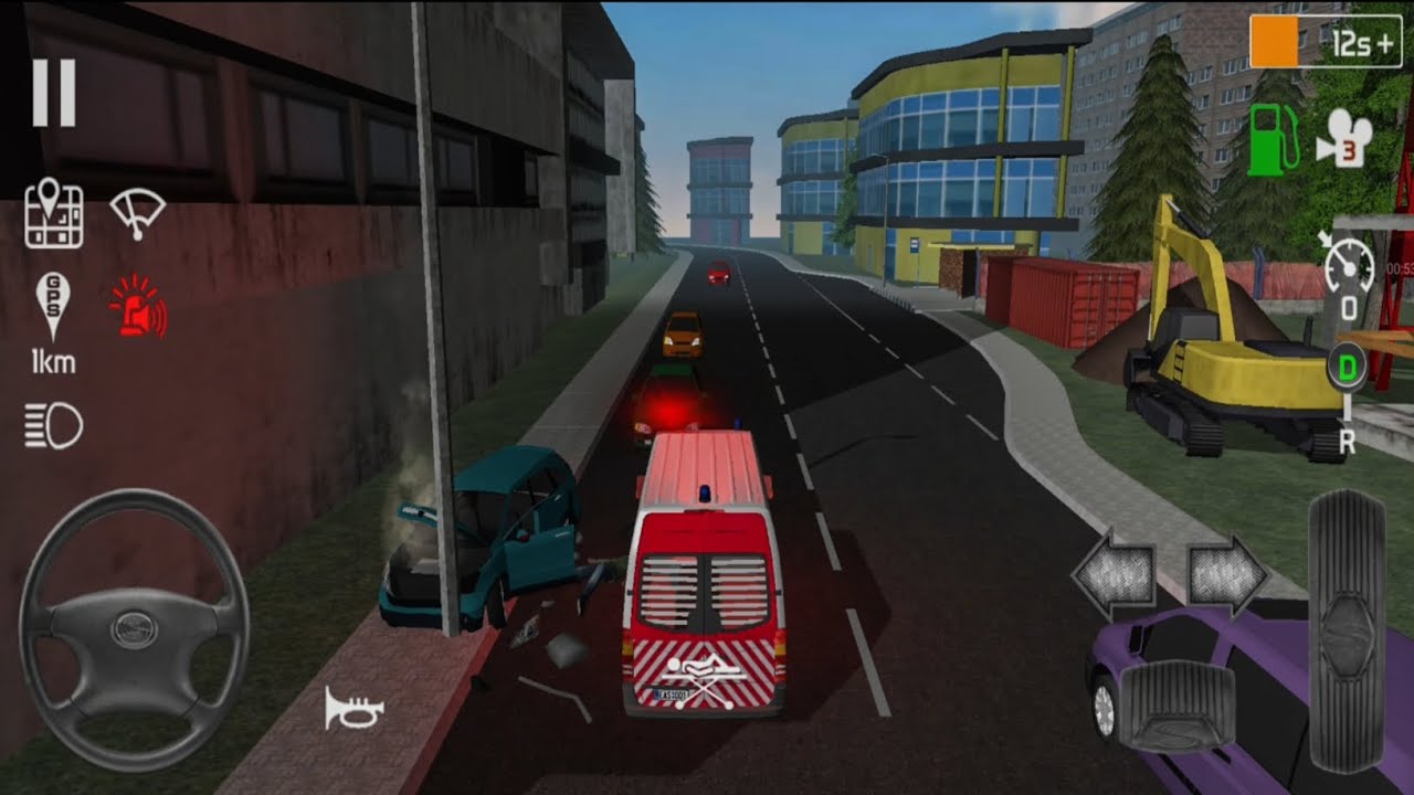Ambulance drive for road accident new gameplay Ambulance city drive 