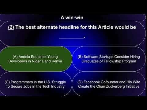 Achieve 3000 Answers: A Win-win - YouTube