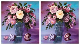 Painting Without Secrets / The Art of Painting Flowers / Acrylic Painting Tutorial