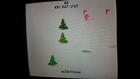Skiing - 32.72 - Game 1B - Atari 2600 - Activision