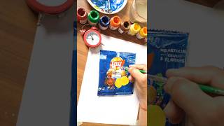 💙Real or Painted? 😳|#artbox #art #trending #shorts #lays #chips #foodart