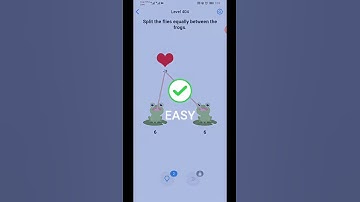 Easy Game Brain Test Level 404 Solution | Split the flies equally between the frogs
