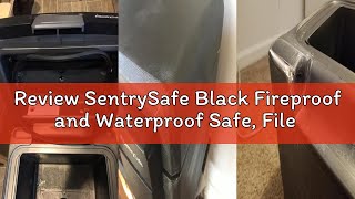 Review SentrySafe Black Fireproof and Waterproof Safe, File Folder and Document Box with Key Lock, E
