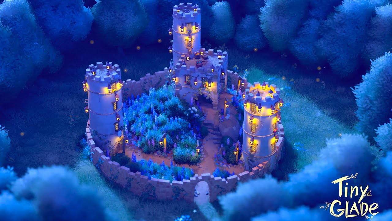 Building a tiny castle in Tiny Glade! - YouTube