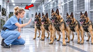 Nobody Could Calm 5 Military K9s—Until One Quiet Nurse Whispered One Forgotten Word