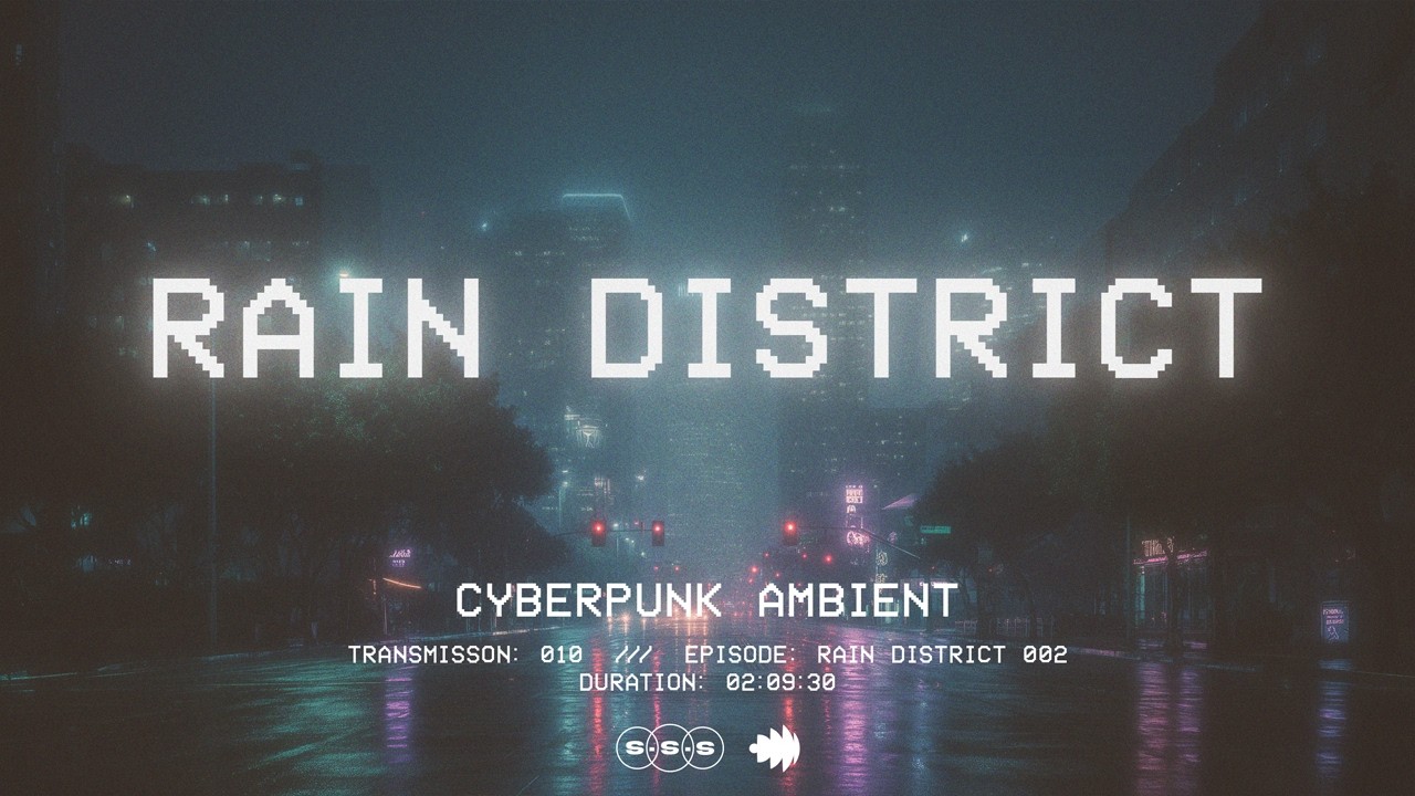 Rain District - Transmission 010 | Study & Focus Mix (Cyberpunk Ambient)