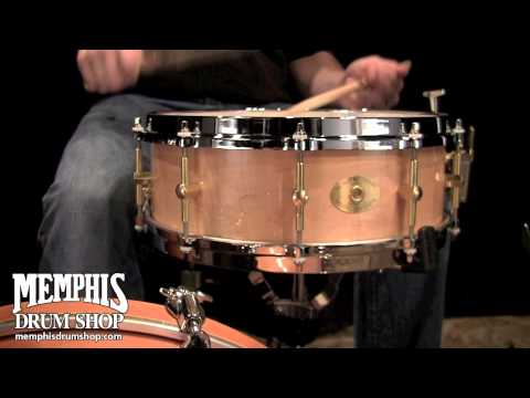 Noble & Cooley 14 x 5 SS Classic Maple Snare Drum - Clear Gloss