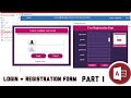 MS ACCESS  VBA- How To Design Login And Register Form In Ms Access Database