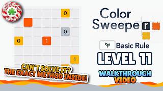 Color Sweeper - Level 11 Basic Rule - Walkthrough Solution