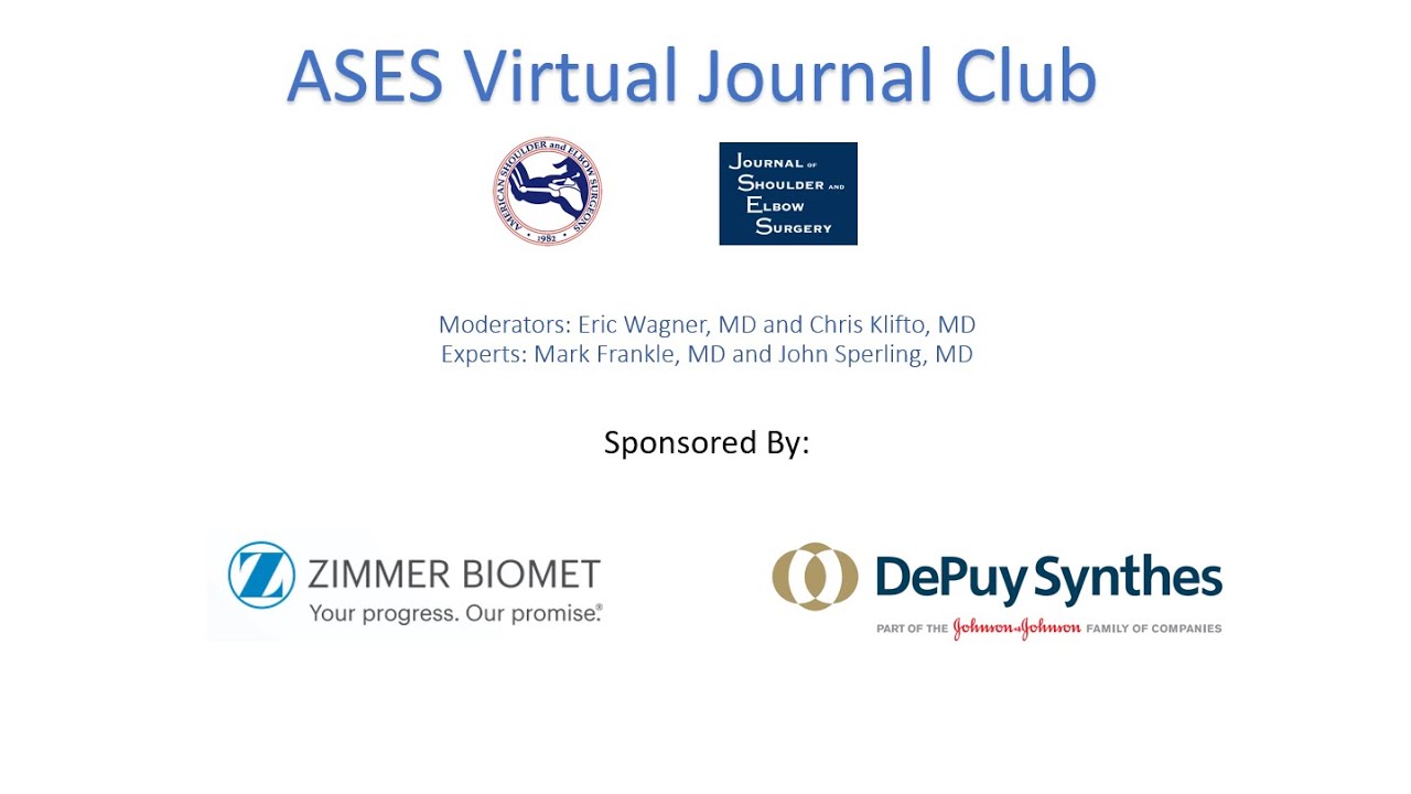 ASES Virtual Journal Club January 2021 YouTube