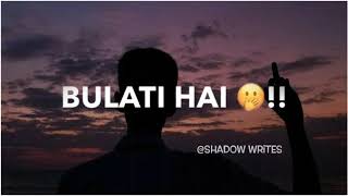 Bulati hai magar jane ka nahi | Rahat indori whatsapp status