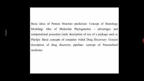 Bioinformatics 7-Molecular modelling