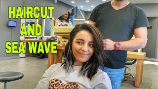 TRENDY HAIRCUT FOR WOMEN AND SEA WAVE HAIRSTYLE