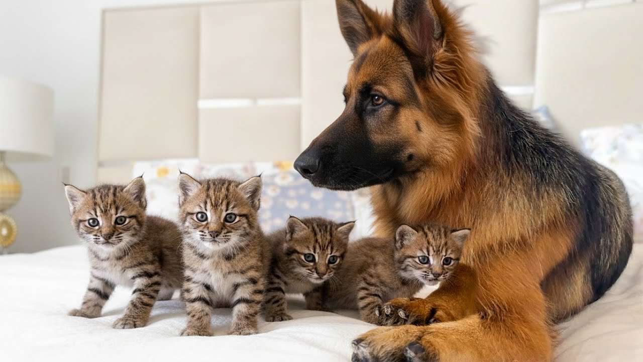 Собака тайно прятала котят рыси. То, что хозяин обнаружил на заднем дворе, лишило его дара речи