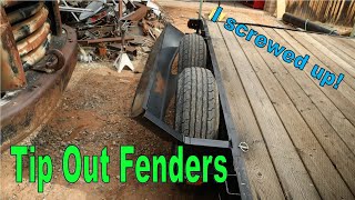 Building custom Tip Out fenders for my car trailer. Fabrication 101!