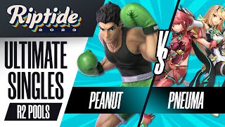 Peanut (Little Mac) vs Pneuma (Mythra/Pyra) - Ultimate Singles Round 2 Pools - Riptide 2023