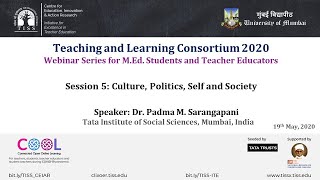 [COOL Webinars | TALC 2020 | Teacher Education] Session 5: Culture, Politics, Self and Society