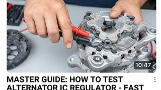 How to test Alternator IC Regulator | ကားဒိုင်နမို IC စစ်ဆေးနည်း