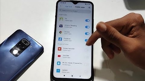 Redmi 9 Power Apps Hide Unhide Kaise Kare, Hide Apps Setting