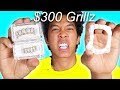 $300 Halloween Fang Grillz Vs. 1$ Grillz - YouTube