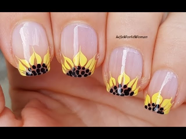 42+ Shine All Summer Long with Stunning Sunflower Nails - HiNails