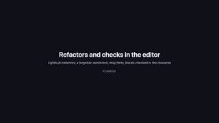 8. PlumeSQL: Refactor SQL with the lightbulb