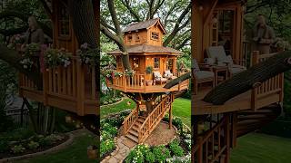 Dream Treehouse Build 🌳✨ | Timelapse Transformation #ai #treehouse #timelapse #viral #satisfying