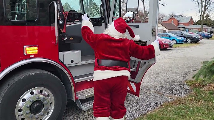 Santa Arrives at the 2nd Annual Santa's Village & Market in Essex Ontario