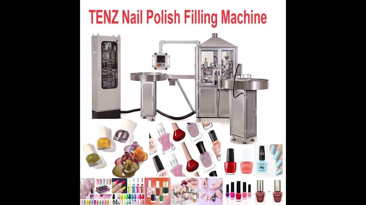 TENZ Fully Automatic Turntable Nail Polish & Nail Polish Remover Filling Capping Machine