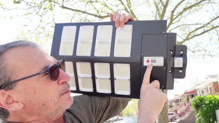 Solar Street Lights Outdoor Waterproof, 2800W Solar Lights Outdoor 6500K LED Solar Powered Street