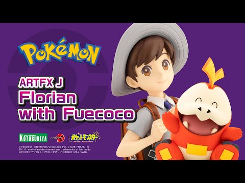 Pokémon Florian with Fuecoco ARTFX J STATUE video