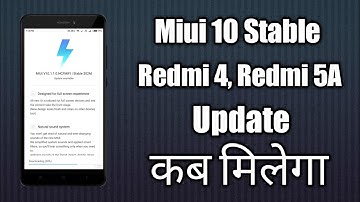 Redmi 4 Miui 10 Stable Release | Redmi 5a Miui 10 Stable Update | Redmi 4 Miui 10 Stable Update