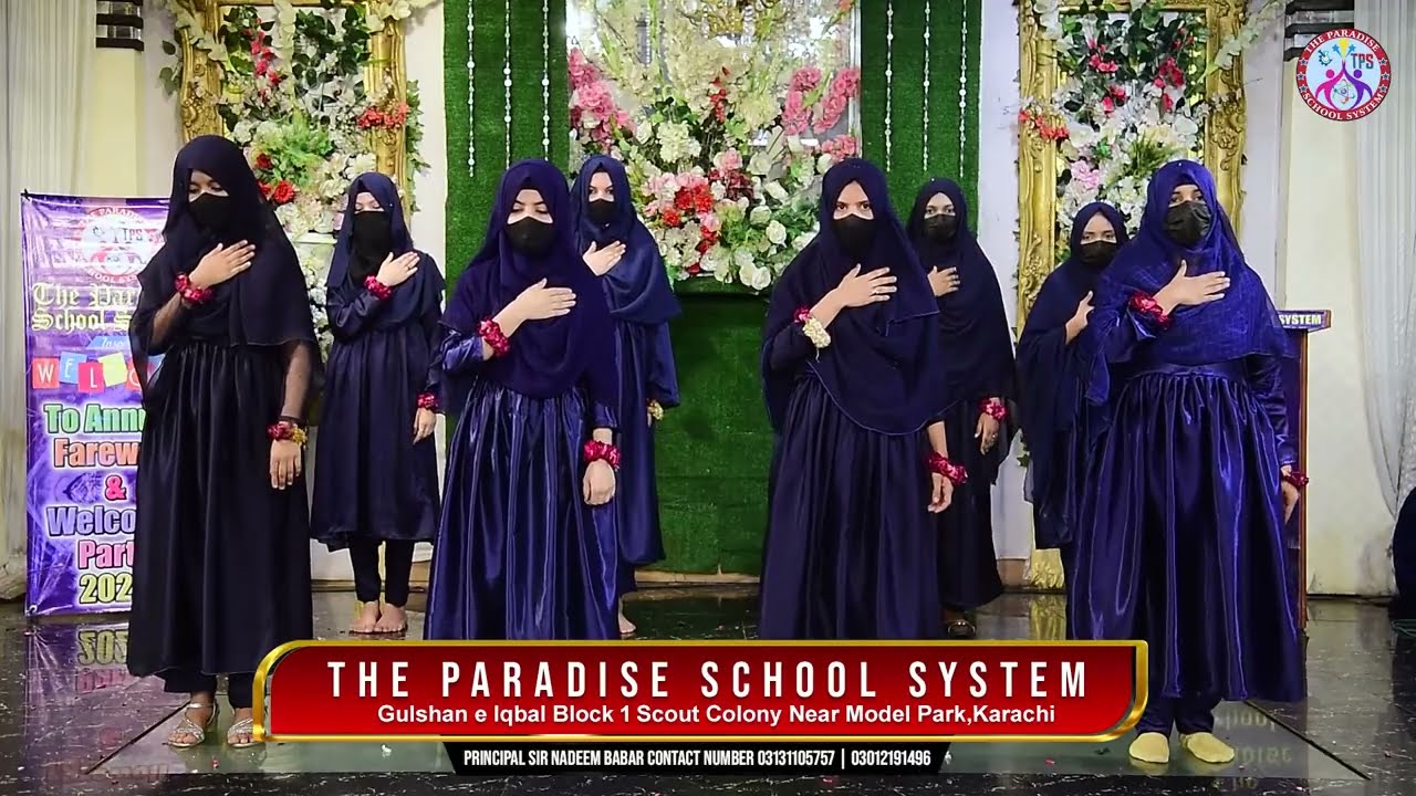 #paradise Zameen ko daikha falak ko daikha khudaya har ja tujhi ko paya farewell function 2025-26tps