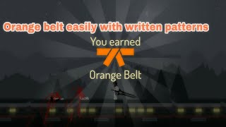 How to win orange belt (written patterns) | stick fight shadow screenshot 4