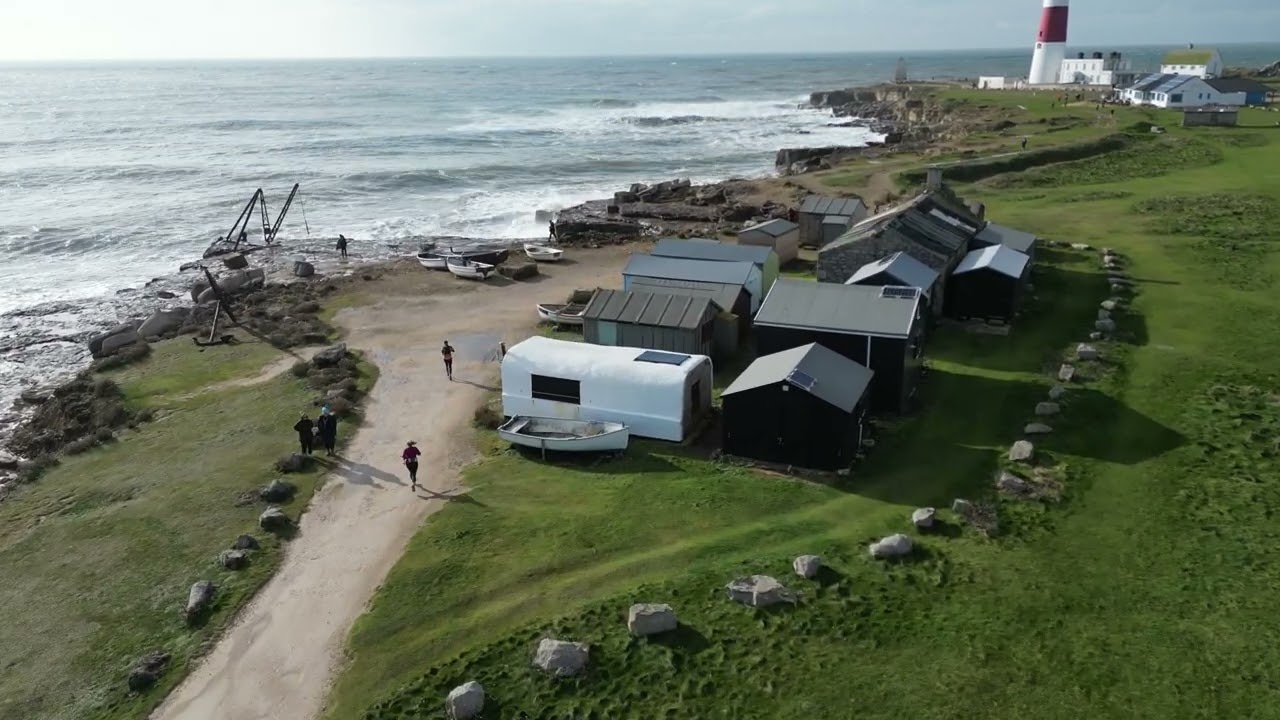 Portland Marathon by Bustinskin events: footage from the Portland Bill leg of the race