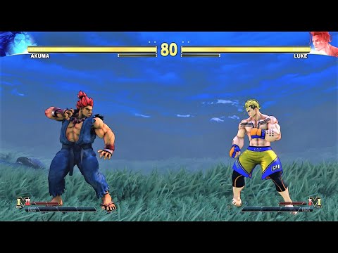 Akuma vs Luke (Hardest AI) - Street Fighter V