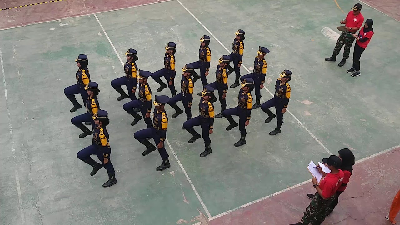 Powerfull banget! Penampilan Paskibra SMP Negeri 5 Tambun Selatan