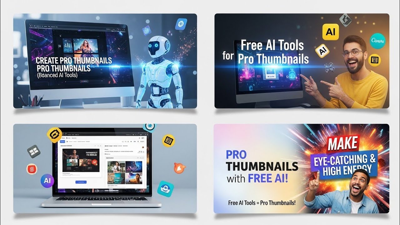 How To Create YouTube Thumbnail Using Free AI Tools - YouTube