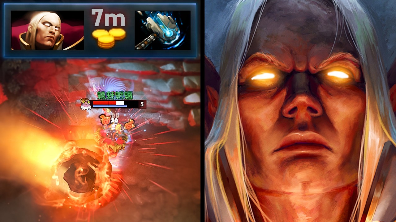 7-Min Meteor Hammer!! Invoker Epic 72K DMG Game vs Sniper Mid | Dota 2 Invoker