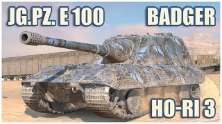 FV217 Badger, Ho-Ri Type III & Jagdpanzer E 100 • WoT Blitz Gameplay