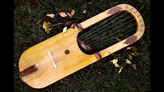 Anglo Saxon Lyre Demonstration