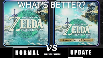 Zelda Totk switch 2 UPGRADE vs ORIGINAL edition LOADING comparison