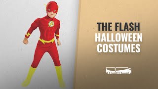 The Flash Halloween Costumes [2018]: DC Comics Deluxe Muscle Chest The Flash Costume, Small