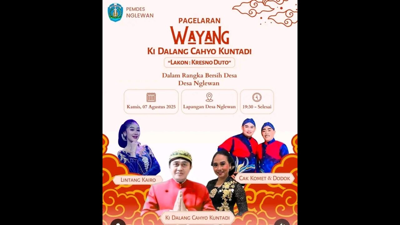 LIVE KI CAHYO KUNTADI // BT. KOMET DODOK 😍 LINTANG KAERO DALAM RANGKA BERSIH DESA NGLEWAN SAMBIT PO