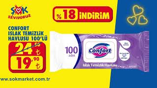 Confort 100Lü Islak Temizlik Havlusu %18 İndirimle Hem Ta Hem Şokta