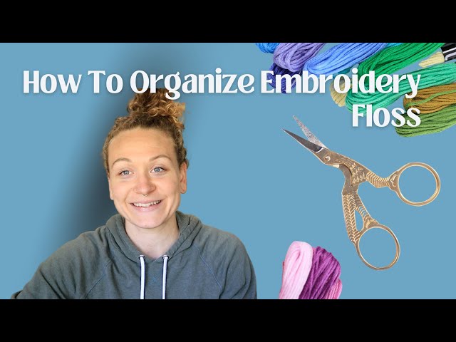 How to use floss drops to organise your embroidery threads for cross stitch  