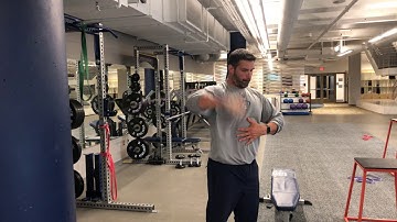 Band Standing Cuban Press Internal Rotation Reactive