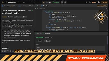 LEETCODE DAILY QUESTION 2684 | Maximum Number of Moves in a Grid | Is Kabir Coding #leetcode #coding