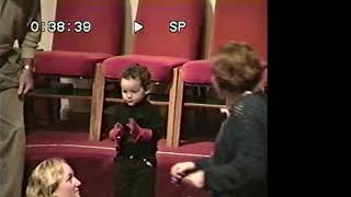 Cormeth Christmas program with Hannah 1998